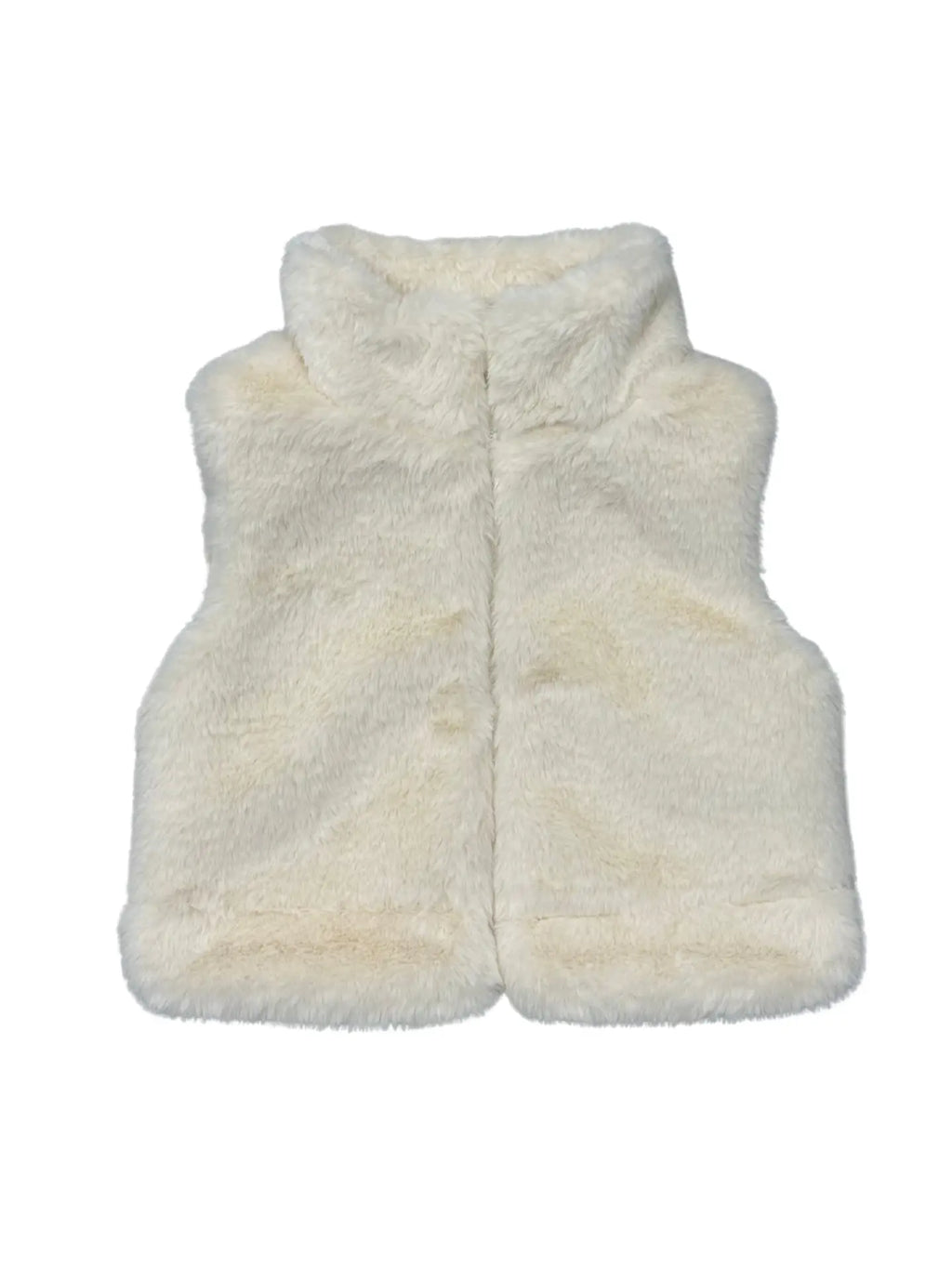 Babysprouts Girl's Fur Vest - cream