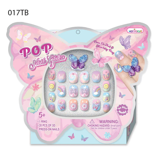 Pop Nail Glitz, Tie Dye Butterfly