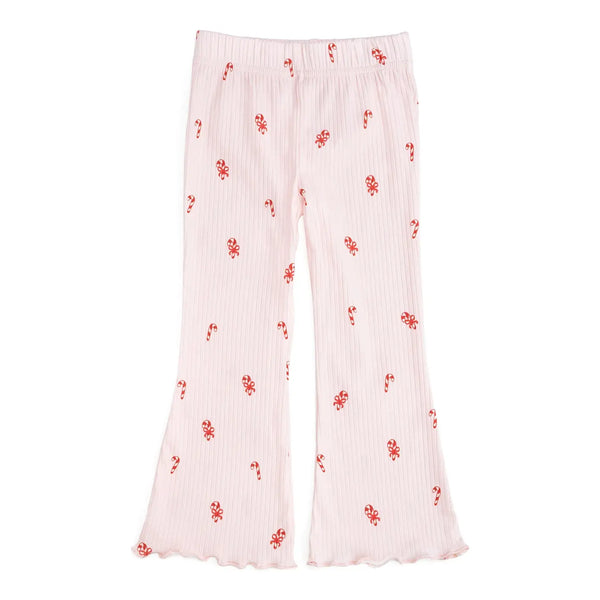 Candy Cane Christmas Flare Legging - Kids Clothing - Holiday