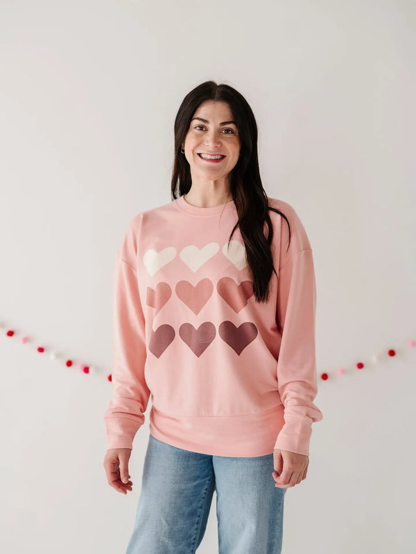 Women's Pullover - Hearts