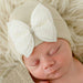 Pearl Bow Hospital Hat - White