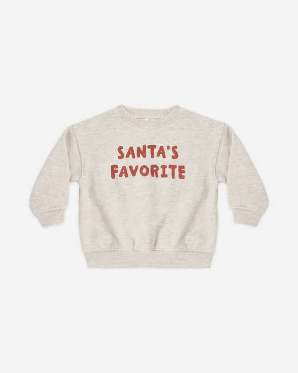 RELAXED SWEATSHIRT SANTA'S FAVORITE