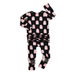 Black & Pink RUFFLE ZIP Bamboo pj