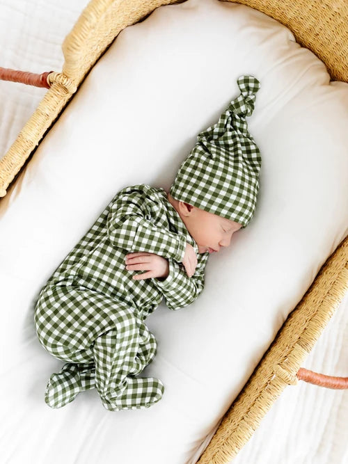 Forrest Top Knot Hat Newborn-3 Month