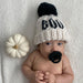 Boo Hand Knit Halloween Beanie Hat 6/24M