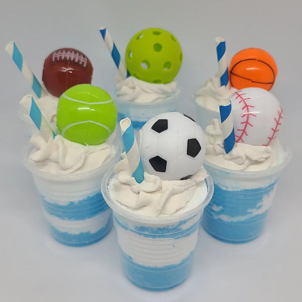 Sport Ball Bubbling Smoothie Shot For Kids, Bath Bombs