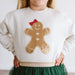 Gingerbread Sequin Patch Christmas Sweatshirt - Natural