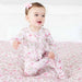 Bows in Bloom Ruffle Zipper Footie