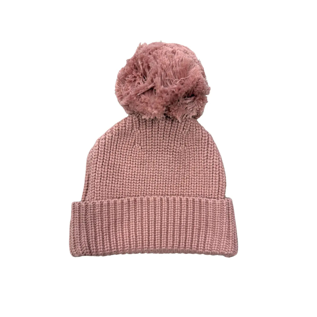 Babysprouts Knit Pom Hat - Rose