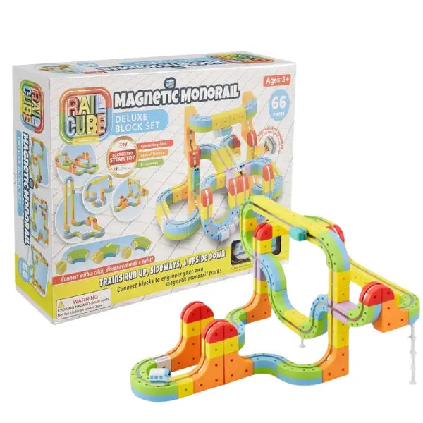 Rail Cube Magnetic Monorail Deluxe Set - Steam Award Winner!
