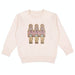 Pastel Nutcracker Patch Christmas Sweatshirt - Natural