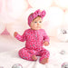 Zuri Leopard RUFFLE ZIP Valentines Bamboo 1PC Baby Outfit