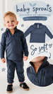 BOYS 3/4 FLEECE ZIP SWEATSHIRT - NIGHTFALL BLUE