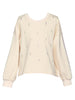 French Terry Sweatshirt w/ Rhinestone Embellishments