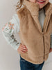GIRLS Faux VEST -Beige