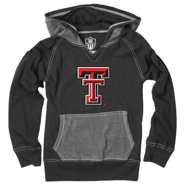 Wes & Willy Texas Tech Red Raiders Color Block Hoodie