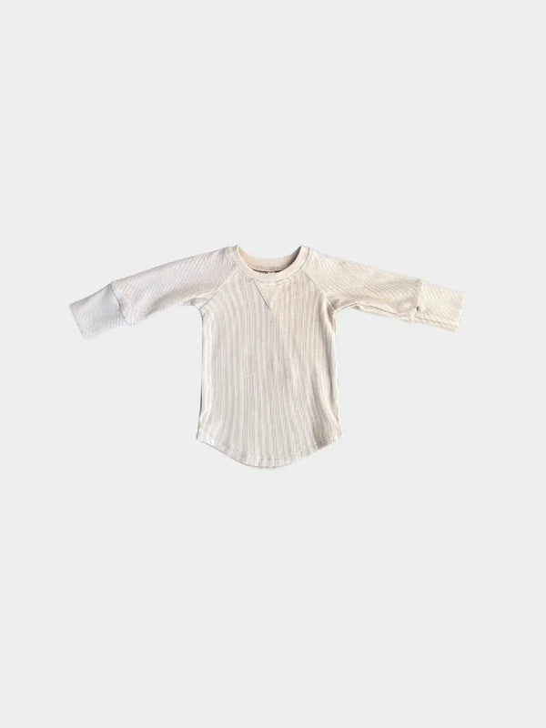 Baby Ribbed Top - Almond