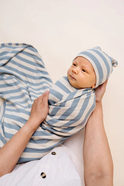 Lincoln Ribbed Swaddle Blanket - Regular Luxe (48x48 Inches)
