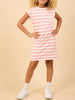TWEEN GROWTH STRIPED MINI DRESS