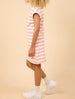 TWEEN GROWTH STRIPED MINI DRESS