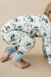bamboo zipper pajama || mallard sky