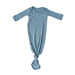 Atlantic Rib Knit Newborn Knotted Gown