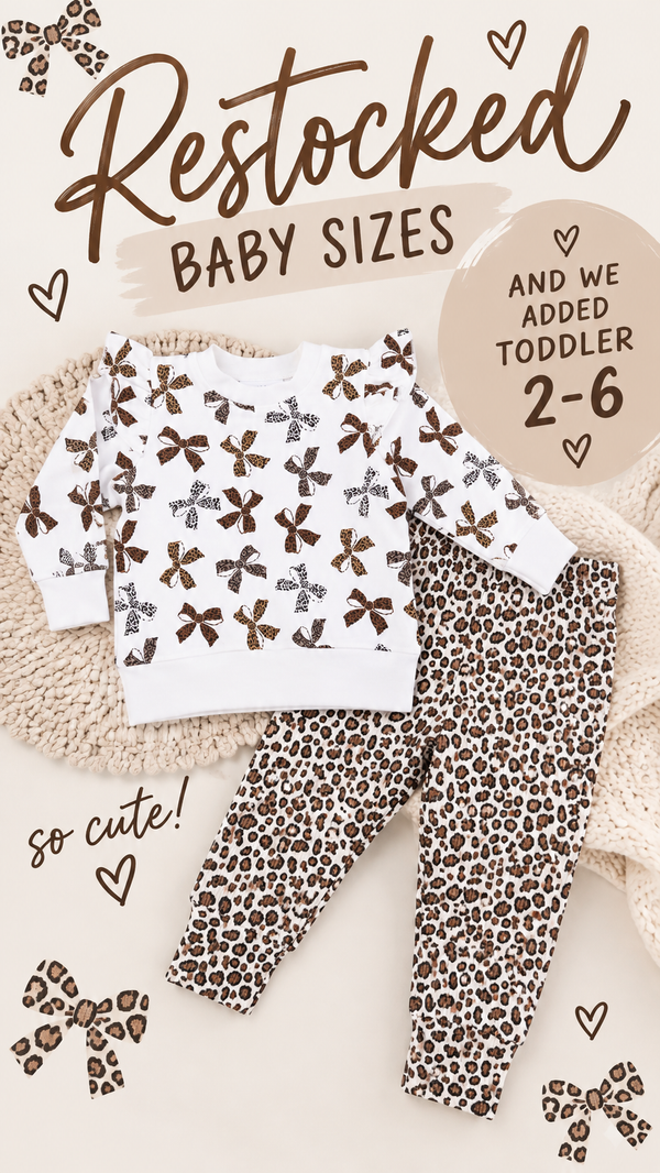 Leopard French Terry - Ruffle Sweatshirt