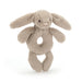 Bashful Bunny Ring Rattle - Beige