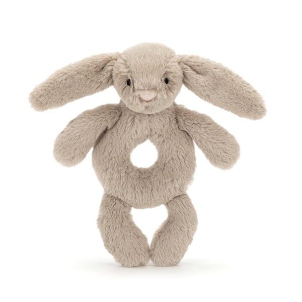 Bashful Bunny Ring Rattle - Beige
