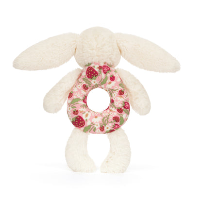 Blossom Cream Bunny 'Berry' Ring Rattle