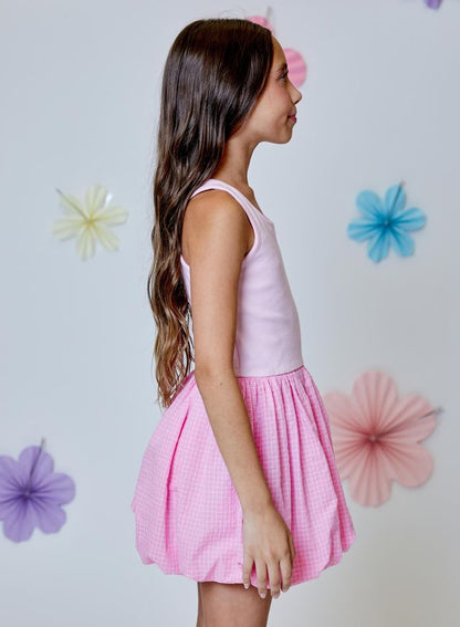 2-Tone Pink Bubble dress