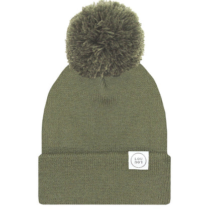 Beanie with POM - Moss Green