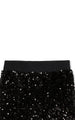 Velour Sequin Pant Set - Black