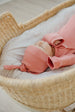 Rosewood Rib Knit Newborn Knotted Gown