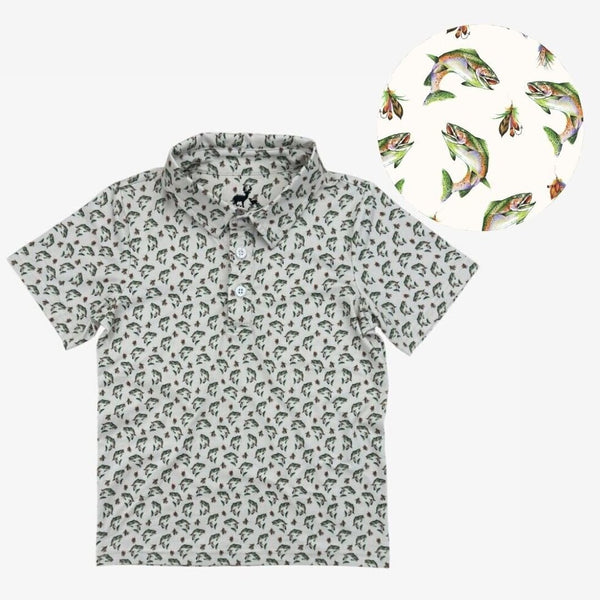 CoolShade™ scottie polo UPF 50+ || trout traditions