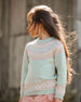 Sweater With Norwegian Jacquard Turquoise Blue