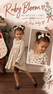 RUFFLE COLLAR DRESS RUBY BLOOM