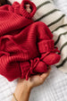 Knit Booties - Red