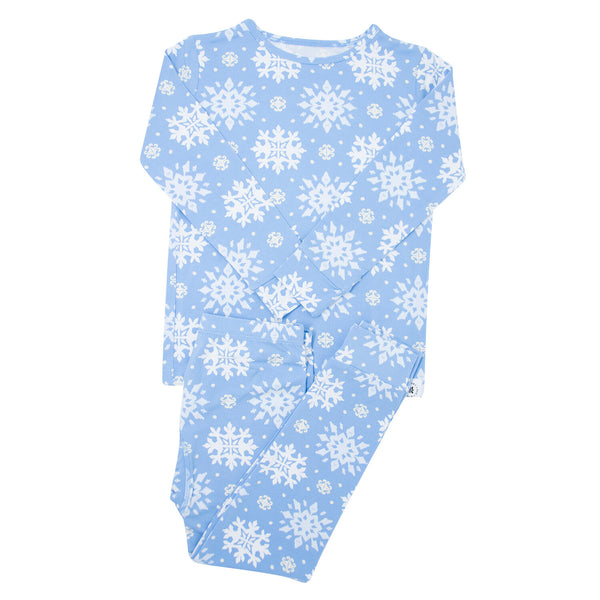 Big Kid Pajama - Blue Snowflakes