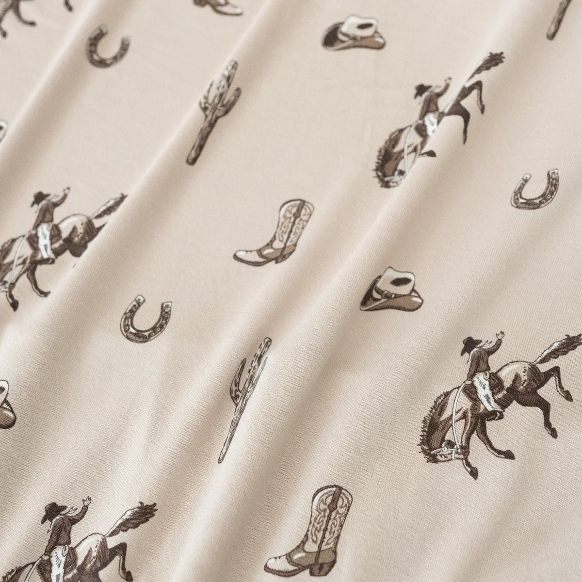 Zippered Footie in Classic Cowboy