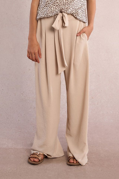 GIRLS WOVEN PANTS - Cream