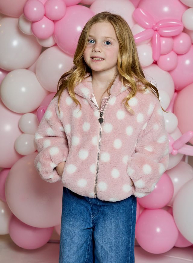 L/S HOODED JACKET PINK
