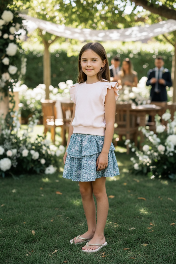Parker Skort Embroidered Petals