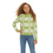 Flower Sherpa Sweater | Green