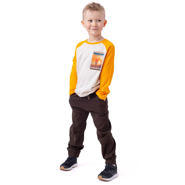 Boys Joggers - brown f2401-04-2