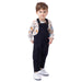 Black Baby Boy Overalls f2451-07