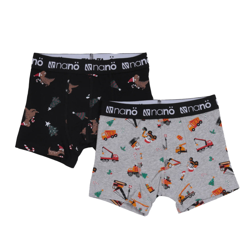 Boxers, paquet de 2 Garçons Noir