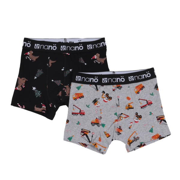 Boxers, paquet de 2 Garçons Noir