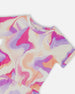 French Terry Dress Multico Swirl Print