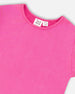 Bright Shiny Rib T-Shirt Fuchsia Pink